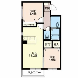 パールコート【1階】の間取り