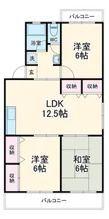 パークハウスあまの【501号室】の間取り