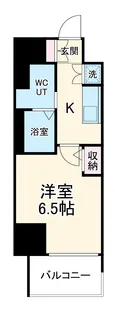 レジュールアッシュ北大阪GRANDSTAGE【1306号室】の間取り