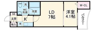 ミュプレ北浜EAST【3階】の間取り