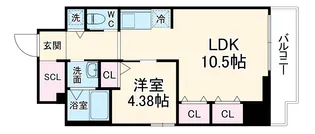 Y’s大手通【4階】の間取り