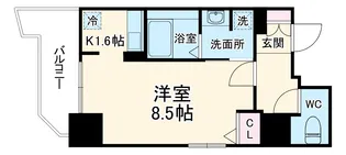 コージーコート釣鐘【10階】の間取り