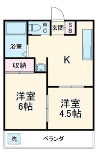 小熊コーポ【302号室】の間取り