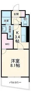 クレインアヴェニュー【3階】の間取り