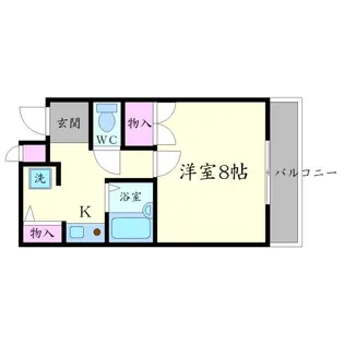 スクリーブ千里北【1階】の間取り