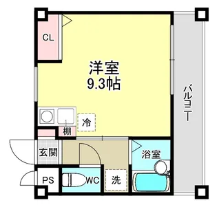 カサモラーダ船場【2階】の間取り