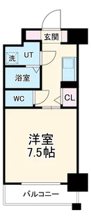 レジデンス中之島公園【8階】の間取り