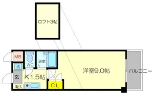 パークヴィラ山田【4階】の間取り
