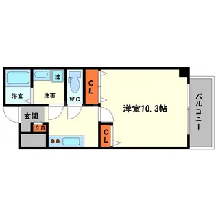 プライムコート新大阪イースト【4階】の間取り