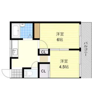 愛美マンション【3B号室】の間取り