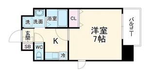 ALZA松ヶ枝Ⅱ【3階】の間取り