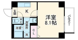 ETC天神橋【503号室】の間取り