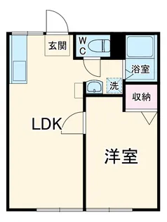 本橋第二パナハイツ【2階】の間取り