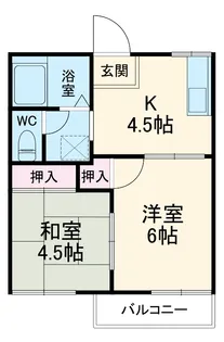 タウニー新瑞【B101号室】の間取り