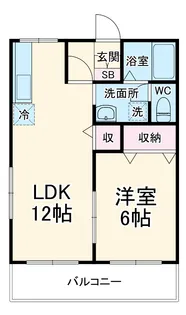 サンビレッジ南一色G【2階】の間取り