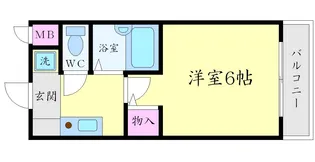 ハイツヨシダB棟【3階】の間取り