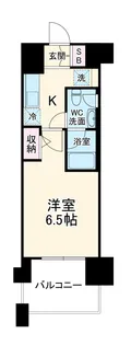 クレストフォルム大阪天満橋【14階】の間取り
