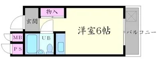 西川ハイツ【1階】の間取り