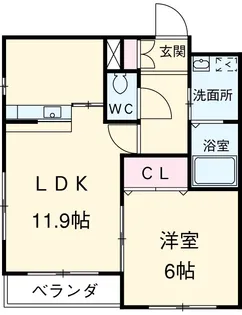 excel【1階】の間取り