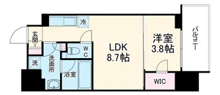 エル・セレーノ天満橋【9階】の間取り