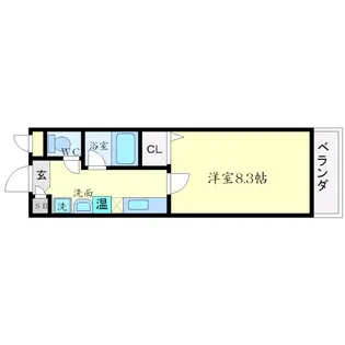 アンジェロ箕面【3階】の間取り