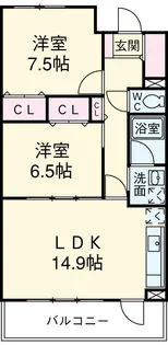 戸部マンション【6階】の間取り
