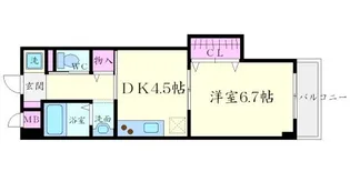 マンションクォーレ【4階】の間取り