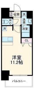 プレサンス扇町駅前【14階】の間取り