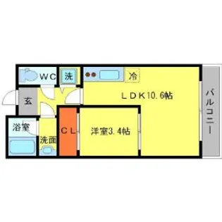 Casa de viola【1階】の間取り