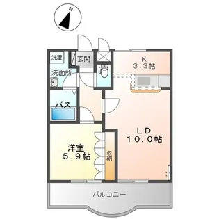 スタシィオン 弐番館【2階】の間取り