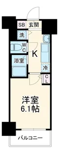 プレサンス天神橋ディオレ【3階】の間取り