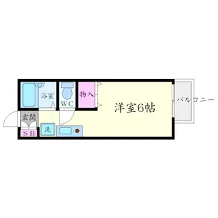 ヴィルヌーブ【2階】の間取り