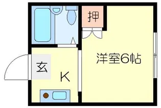 梶マンション【2階】の間取り