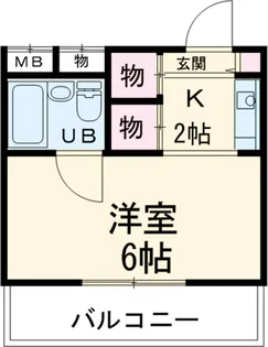 サンメイツ【208号室】の間取り
