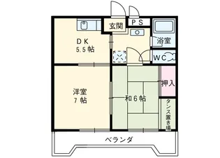 マスカットハウス【B-102号室】の間取り