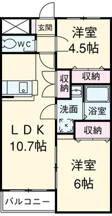 Tiffany【5階】の間取り