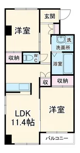 Tiffany【5階】の間取り