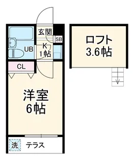 ジュネパレス松戸第68【103号室】の間取り