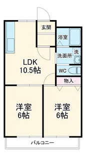 ハイツカトレア【203号室】の間取り