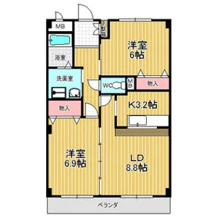 フォレスタ【1階】の間取り