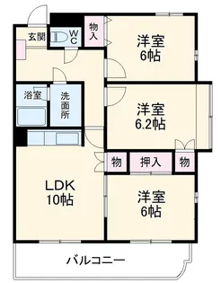 エクセル薮田N【3階】の間取り