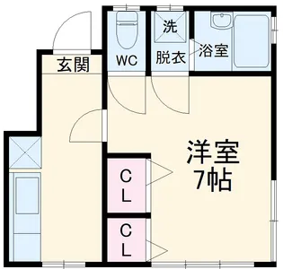 イワサワハイツ【202号室】の間取り