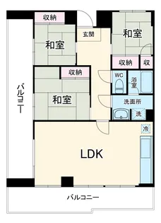ナンカイ7【3階】の間取り