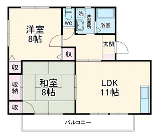 カーサコンフォートⅡ【102号室】の間取り