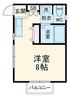 松戸アパートメント【2階】の間取り