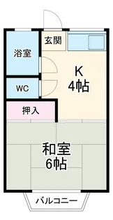 島田橋ハイツ【1階】の間取り