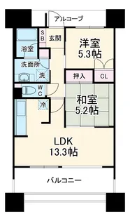 ヴィストゥール大阪城北【11階】の間取り