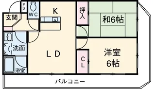 K’sマンション大門【302号室】の間取り