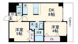 アーデンタワー本町イースト【2階】の間取り