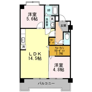 ラフォーレ井ノ口【3階】の間取り